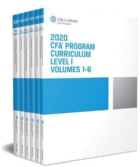 CFA Program Curriculum 2020 Level I Volumes 1-6 Box Set (CFA Curriculum 2020) 1st Edition